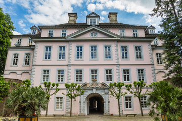 Fototapeta premium Front facade of the castle of Bad Pyrmont