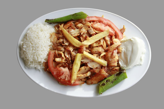 turkish chicken doner kebbab food