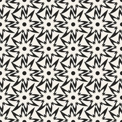 Abstract concept vector monochrome geometric pattern. Black and white minimal background. Creative illustration template. Seamless stylish texture. For wallpaper, surface, web design, textile, decor.