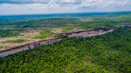 Naklejka premium Pha Taem Cliff national park