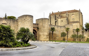 Fototapeta na wymiar Spanien - Andalusien - Ronda - Plaza Ruedo Alameda