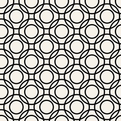 Fototapeta premium Abstract concept vector monochrome geometric pattern. Black and white minimal background. Creative illustration template. Seamless stylish texture. For wallpaper, surface, web design, textile, decor.