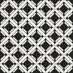 Abstract concept vector monochrome geometric pattern. Black and white minimal background. Creative illustration template. Seamless stylish texture. For wallpaper, surface, web design, textile, decor.