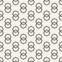 Fototapeta premium Abstract concept vector monochrome geometric pattern. Black and white minimal background. Creative illustration template. Seamless stylish texture. For wallpaper, surface, web design, textile, decor.