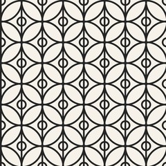 Abstract concept vector monochrome geometric pattern. Black and white minimal background. Creative illustration template. Seamless stylish texture. For wallpaper, surface, web design, textile, decor.