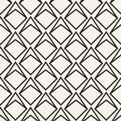 Fototapeta premium Abstract concept vector monochrome geometric pattern. Black and white minimal background. Creative illustration template. Seamless stylish texture. For wallpaper, surface, web design, textile, decor.