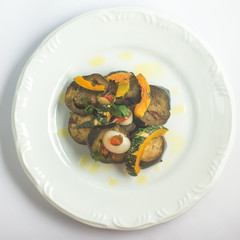 Cooked Eggplant over a plate