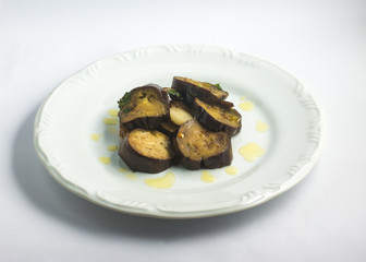 Cooked Eggplant over a plate
