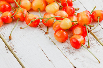 Ripe sweet cherry
