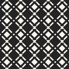 Abstract concept vector monochrome geometric pattern. Black and white minimal background. Creative illustration template. Seamless stylish texture. For wallpaper, surface, web design, textile, decor.