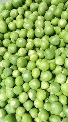 Green peas, peas closeup 