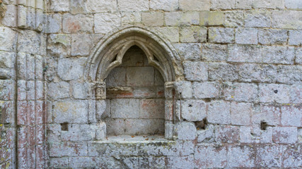 Fototapeta na wymiar an antique window with, France, Abbey