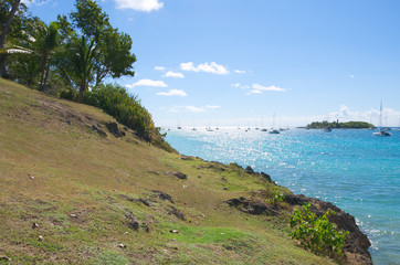 Fototapeta na wymiar La Datcha - Ilet du Gosier - Le Gosier - Guadeloupe Caribbean island