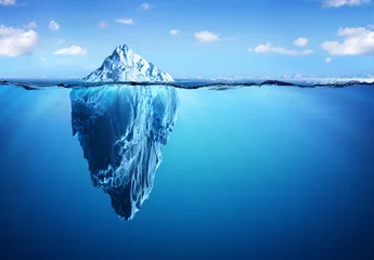 Fotobehang Iceberg - Hidden Danger And Global Warming Concept   © Romolo Tavani
