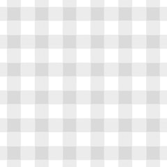 Seamless abstract illustration of grey (greyscale) chechkered (gingham) table cloth, vintage or retro styled traditional pattern, also for napkin - obrazy, fototapety, plakaty