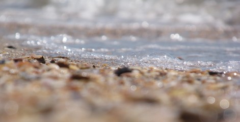 Beach and waves on the Black Sea, Odessa