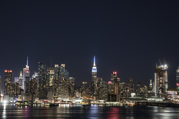 Fototapeta na wymiar NYC Skyline at night