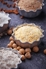 Gluten free chick peas flour.