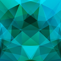 Fototapeta premium Background of green, blue geometric shapes. Mosaic pattern. Vector EPS 10. Vector illustration