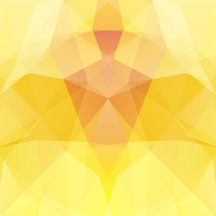 Abstract background consisting of yellow, orange triangles. Geometric design for business presentations or web template banner flyer. Vector illustration