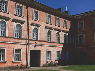Historical building on Suomenlinna, Helsinki, Finland