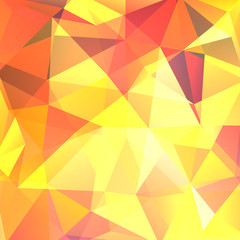 Obraz premium Abstract polygonal vector background. Geometric vector illustration. Creative design template. Yellow, orange colors.
