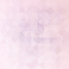 Obraz premium Triangle vector background. Can be used in cover design, book design, website background. Vector illustration. Pastel pink color.