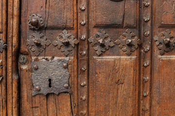 door lock close up detail