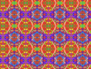 Background pattern of odd shapes and colors