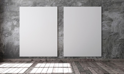 A template for displaying or installing a product, or exhibition of paintings.