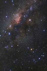 A wide angle view of the Antares Region of the Milky Way, Galactic center of the milky way galaxy