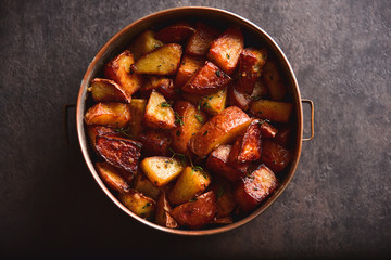 Roasted Potatoes Top View