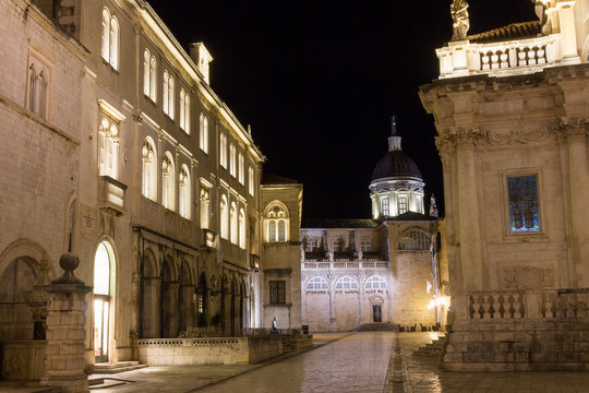 Fototapeta Dubrovnik night street