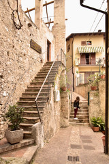 Fototapeta na wymiar Limone sul Garda . Italy. 