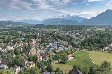 Beautiful village at the mountain - Alps, Alpenstra&szlig;e, Salzburg, Austria