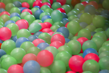 Fototapeta na wymiar Colorful plastic balls.