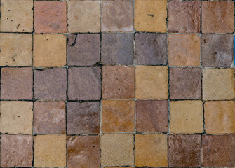 Brown ceramic tile