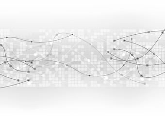 vector background abstract technology communication data Science