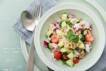 キヌアのサラダ　Quinoa Salad