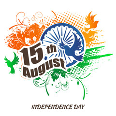 Indian Independence day festive background