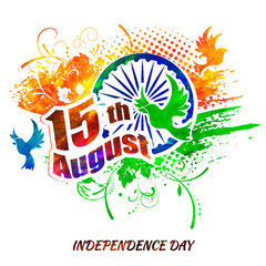 Indian Independence day festive background