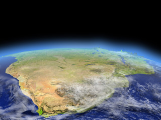 South Africa from space