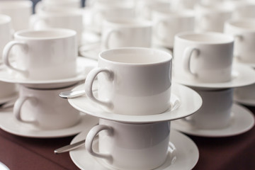 white tea Cup close-up