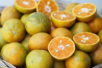 oranges in a basket