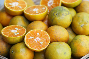 oranges in a basket