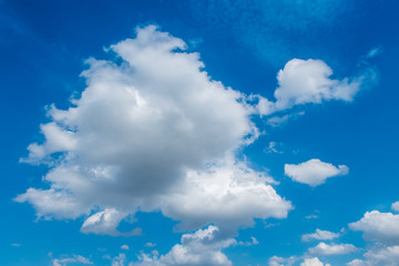 Blue sky with clouds