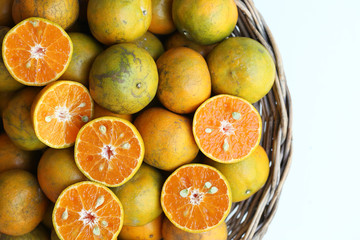 oranges in a basket
