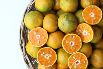 oranges in a basket