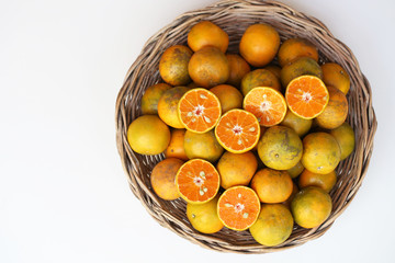 oranges in a basket