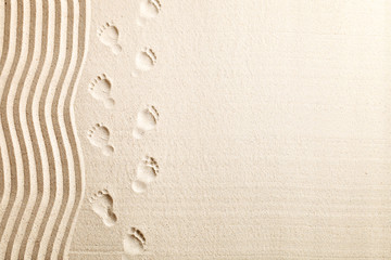 Background of sea sand. Summer rest.